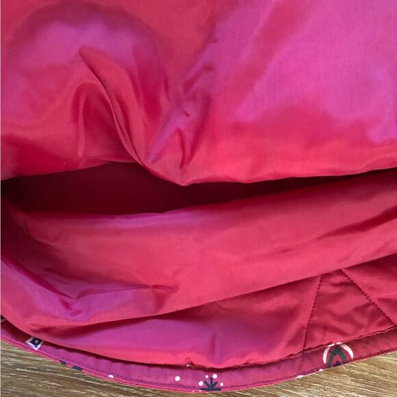 L.L. Bean Kids Vintage Hooded Ski Jacket Red Bandana Pocket Size 10-12 - Picture 8 of 13